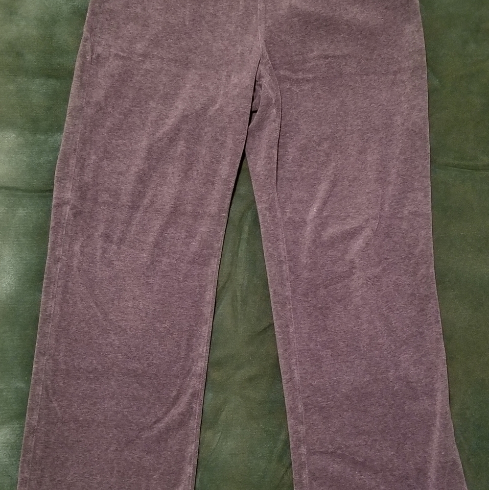 Style & Co Sport Women's Gray Velour Lounge Pants